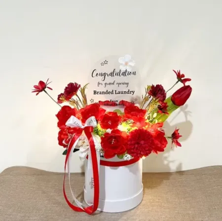 Bloom Box Akrilik Ucapan Grand Opening Tapos
